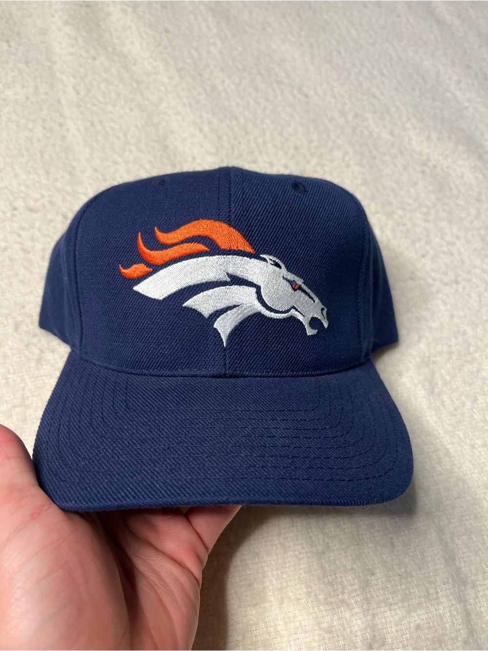 Vintage 90s American Needle NFL Denver Broncos Snapback Hat Cap One Size Jersey